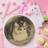 202.ネコ（Gwen John著） ペーパープレート (パーティー)