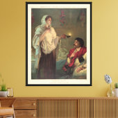 202.ランプを持った婦人（フィレンツェ・ナイチンゲール） キャンバスプリント (インサイチュ (リビング))