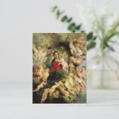 202.ヴァージンと子供が囲まれた ポストカード (スタンド正面)