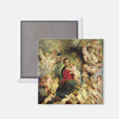 202.ヴァージンと子供が囲まれた マグネット (正面/裏面)