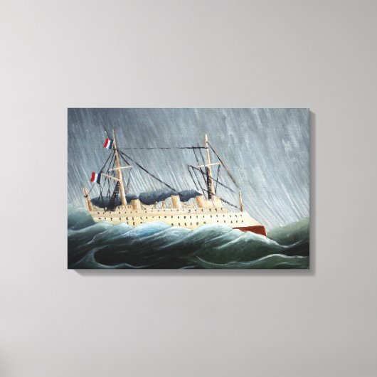 202.嵐の中の船 |アンリ・ルソー キャンバスプリント (正面)