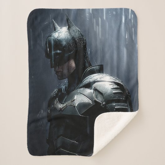 202.雨の中のバットマン シェルパブランケット (正面)