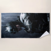 202.雨の中のバットマン ビーチタオル (正面)