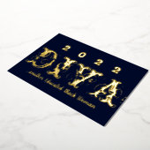 202 Diva卒業パーティーフォイル招待状 箔シーズンカード (回転した状態)