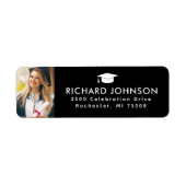 202xクラスの卒業写真リターン ラベル (正面)