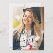 202Xクラスの卒業写真 サンキューカード (正面)