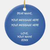 202Xボーリング・チームのクラス セラミックオーナメント (裏面)