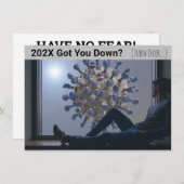 202X 得 You Down COVIDカード 招待状 (正面/裏面)