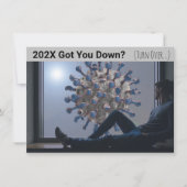 202X 得 You Down COVIDカード 招待状 (正面)