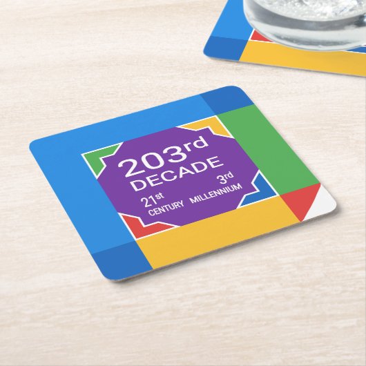 203年10月（2021年12月～2030年） スクエアペーパーコースター (アングル)