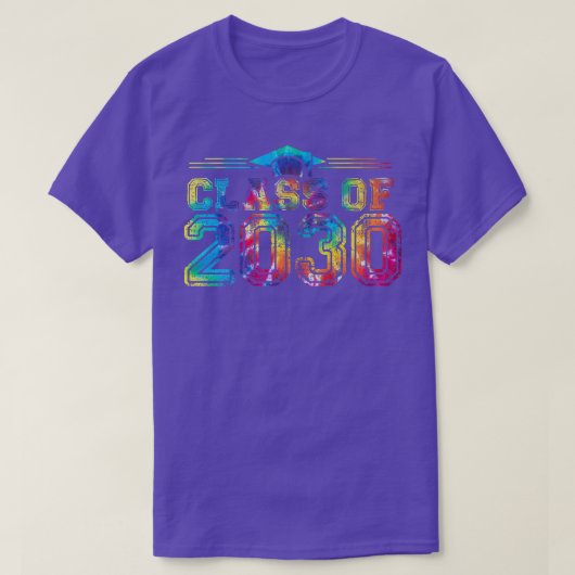 2030年のクラスは私と一緒に成長する幸せな最初の日Scho Tシャツ (デザイン正面)