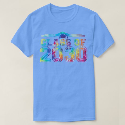 2030年のクラスは私と一緒に成長する幸せな最初の日Scho Tシャツ (デザイン正面)