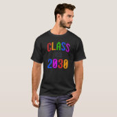 2030年のクラス子供レンガ玩具5年生の学校5 Tシャツ (正面フル)