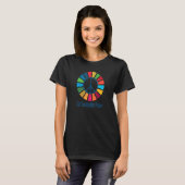 2030年の世界地球に優しの未来ゴールモト Tシャツ (正面フル)