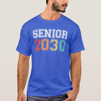 2030年卒業生のためのレトロなヴィンテージスタイル Tシャツ