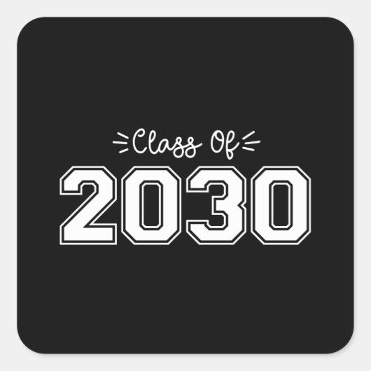 2030年卒・2030年卒業クラス スクエアシール (正面)