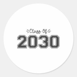 2030年生年級卒業2030年 ラウンドシール