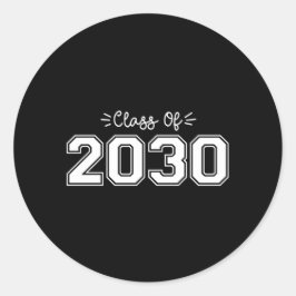 2030年生年級卒業2030年 ラウンドシール