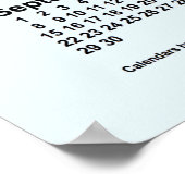 2030年 アリスブルー カレンダー / Janz Print ポスター (角)