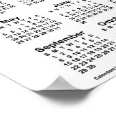 2030 ネブラスカ サンドヒルズ カレンダー by Janz Poster ポスター (角)