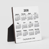 2030 White Desk Calendar by Janz フォトプラーク (正面)