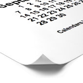 2031年ホワイトカレンダー（Janz Print） ポスター (角)