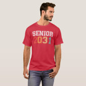 2031年卒業 懐かしいレトロな家族 Tシャツ (正面フル)