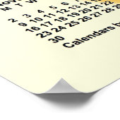 2031-2032サニー日学校の年カレンダーby Janz ポスター (角)