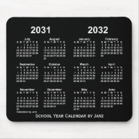 2031-2032 Neon School Year Calendar by Janz