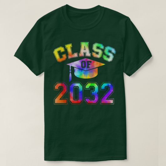 2032年のクラスは私と一緒に成長する幸せな最初の日Scho Tシャツ (デザイン正面)