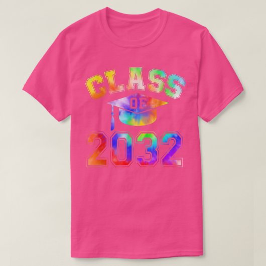 2032年のクラスは私と一緒に成長する幸せな最初の日Scho Tシャツ (デザイン正面)