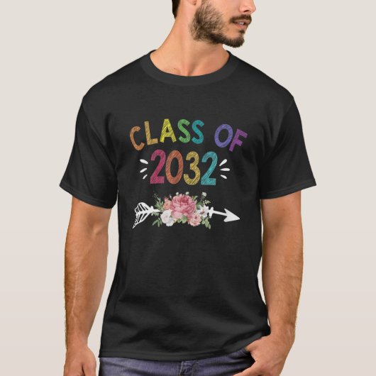 2032年のクラスは私と一緒に成長 Tシャツ (正面)