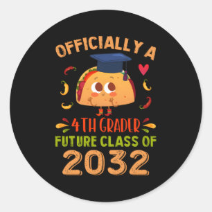 2032年タコ初日の4年生の未来クラス ラウンドシール