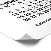 2032年 ホワイトカレンダー（Janz Print） ポスター (角)