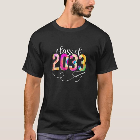 2033年のクラスは私と一緒に成長する学校の初日 Tシャツ (正面)