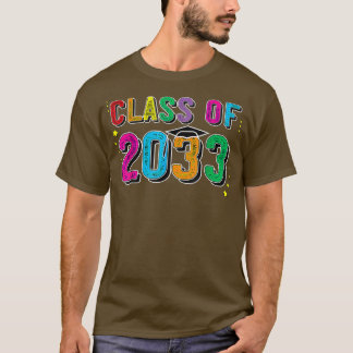 2033年のクラスは私と一緒に成長Schの最初の日 Tシャツ
