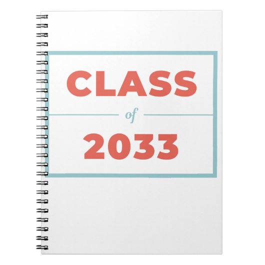 2033年クラス ノートブック (正面)