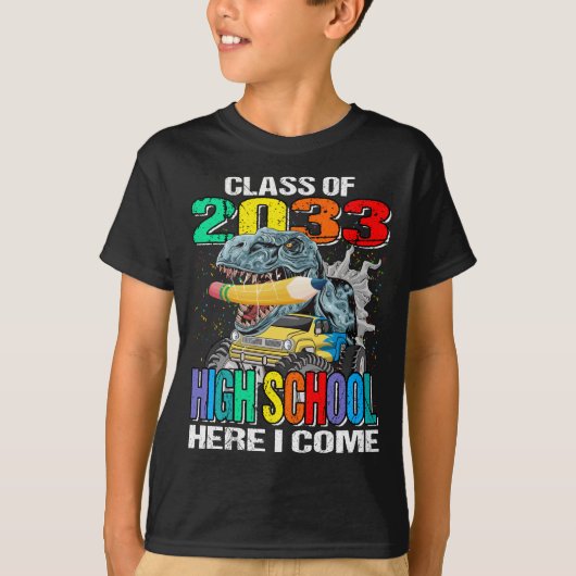 2033年高校の授業来 Tシャツ (正面)