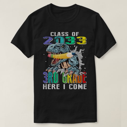 2033年3年生クラスここ来I Tシャツ (デザイン正面)