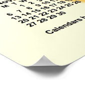 2033-2034サニー日学校の年カレンダーby Janz ポスター (角)