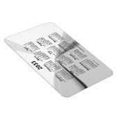 2033 Vanishing Smoke Calendar by Janz 4x6 マグネット (右側)