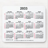 2033年虹雲カレンダー(Janz) マウスパッド | Zazzle.co.jp
