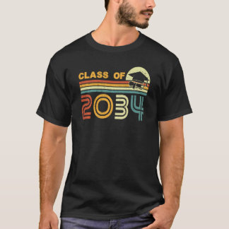 2034おもしろい年のクラスは私と一緒に成長する幼稚園K 12 Tシャツ