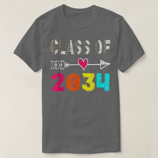 2034シャツ大学院前学年卒業生クラス Tシャツ (デザイン正面)