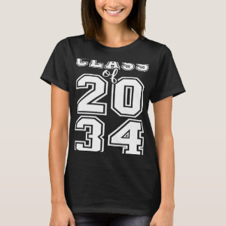 2034年のクラスは卒業の初日と一緒に成長 Tシャツ