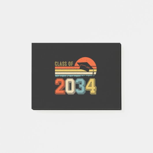 2034年のクラスは私と一緒に成長する前Kの大学院ヴィンテージ ポストイット (正面)