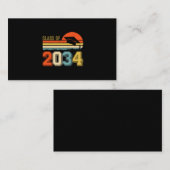 2034年のクラスは私と一緒に成長する前Kの大学院ヴィンテージ 名刺 (正面/裏面)