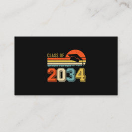 2034年のクラスは私と一緒に成長する前Kの大学院ヴィンテージ 名刺