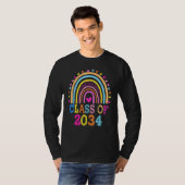 2034年のクラス私の卒業と一緒に虹が成長 Tシャツ (正面フル)