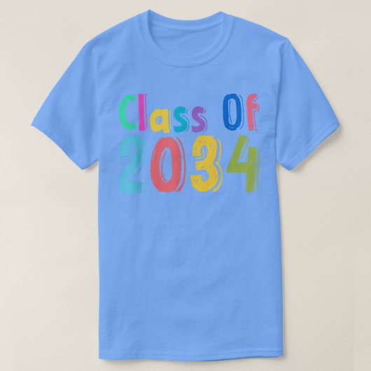 2034年の卒業第1日目の授業が成長  Tシャツ (デザイン正面)